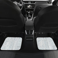 Samoa White Sunday Car Mats Classic Siapo Style LT7 - Wonder Print Shop