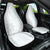 Samoa White Sunday Car Seat Cover Classic Siapo Style LT7 - Wonder Print Shop