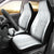 Samoa White Sunday Car Seat Cover Classic Siapo Style LT7 - Wonder Print Shop