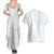 Samoa White Sunday Couples Matching Summer Maxi Dress and Hawaiian Shirt Classic Siapo Style LT7 - Wonder Print Shop