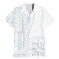 Samoa White Sunday Family Matching Mermaid Dress and Hawaiian Shirt Classic Siapo Style LT7 - Wonder Print Shop