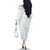 Samoa White Sunday Family Matching Off Shoulder Long Sleeve Dress and Hawaiian Shirt Classic Siapo Style - Wonder Print Shop