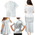 Samoa White Sunday Family Matching Puletasi Dress and Hawaiian Shirt Classic Siapo Style - Wonder Print Shop