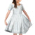 Samoa White Sunday Family Matching Short Sleeve Bodycon Dress and Hawaiian Shirt Classic Siapo Style - Wonder Print Shop
