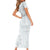 Samoa White Sunday Family Matching Short Sleeve Bodycon Dress and Hawaiian Shirt Classic Siapo Style - Wonder Print Shop