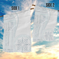 Samoa White Sunday Garden Flag Classic Siapo Style - Wonder Print Shop