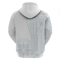 Samoa White Sunday Hoodie Classic Siapo Style - Wonder Print Shop