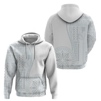 Samoa White Sunday Hoodie Classic Siapo Style - Wonder Print Shop