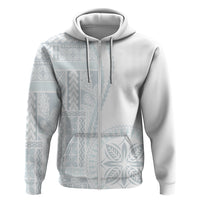 Samoa White Sunday Hoodie Classic Siapo Style - Wonder Print Shop