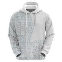Samoa White Sunday Hoodie Classic Siapo Style - Wonder Print Shop