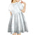 Samoa White Sunday Kid Short Sleeve Dress Classic Siapo Style - Wonder Print Shop