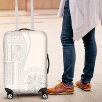 Samoa White Sunday Luggage Cover Classic Siapo Style - Wonder Print Shop