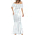 Samoa White Sunday Mermaid Dress Classic Siapo Style - Wonder Print Shop