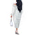 Samoa White Sunday Off The Shoulder Long Sleeve Dress Classic Siapo Style - Wonder Print Shop
