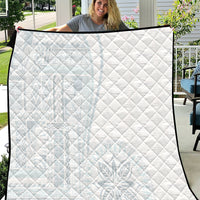 Samoa White Sunday Quilt Classic Siapo Style - Wonder Print Shop
