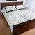 Samoa White Sunday Quilt Bed Set Classic Siapo Style - Wonder Print Shop