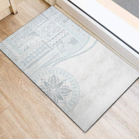 Samoa White Sunday Rubber Doormat Classic Siapo Style - Wonder Print Shop