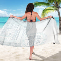 Samoa White Sunday Sarong Classic Siapo Style - Wonder Print Shop