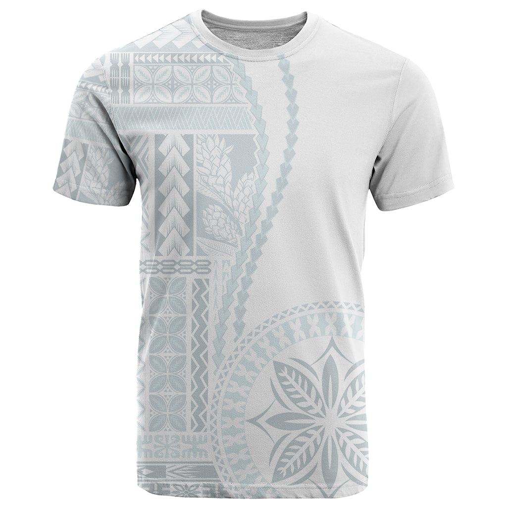 Samoa White Sunday T Shirt Classic Siapo Style - Wonder Print Shop