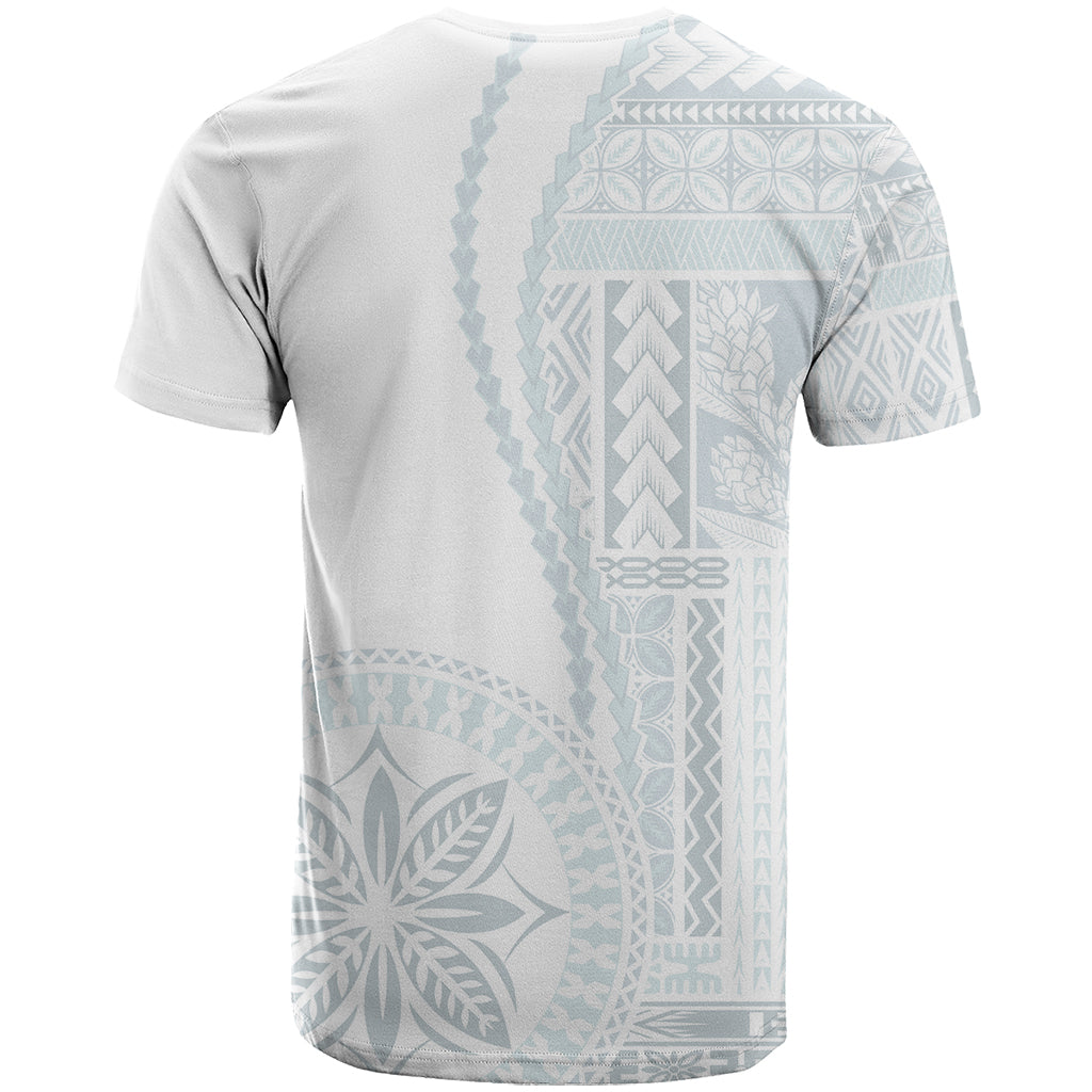 Samoa White Sunday T Shirt Classic Siapo Style - Wonder Print Shop