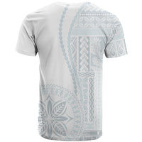 Samoa White Sunday T Shirt Classic Siapo Style - Wonder Print Shop