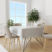 Samoa White Sunday Tablecloth Classic Siapo Style - Wonder Print Shop