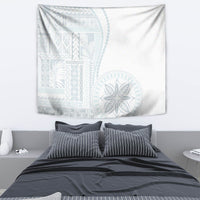 Samoa White Sunday Tapestry Classic Siapo Style - Wonder Print Shop