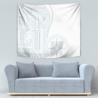 Samoa White Sunday Tapestry Classic Siapo Style - Wonder Print Shop
