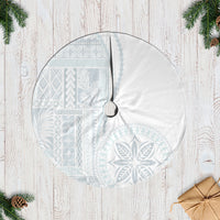 Samoa White Sunday Tree Skirt Classic Siapo Style - Wonder Print Shop