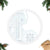 Samoa White Sunday Tree Skirt Classic Siapo Style - Wonder Print Shop