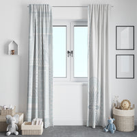 Samoa White Sunday Window Curtain Classic Siapo Style - Wonder Print Shop