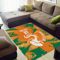 Ivory Coast Football Custom Area Rug Les Elephants Champions LT7 - Wonder Print Shop