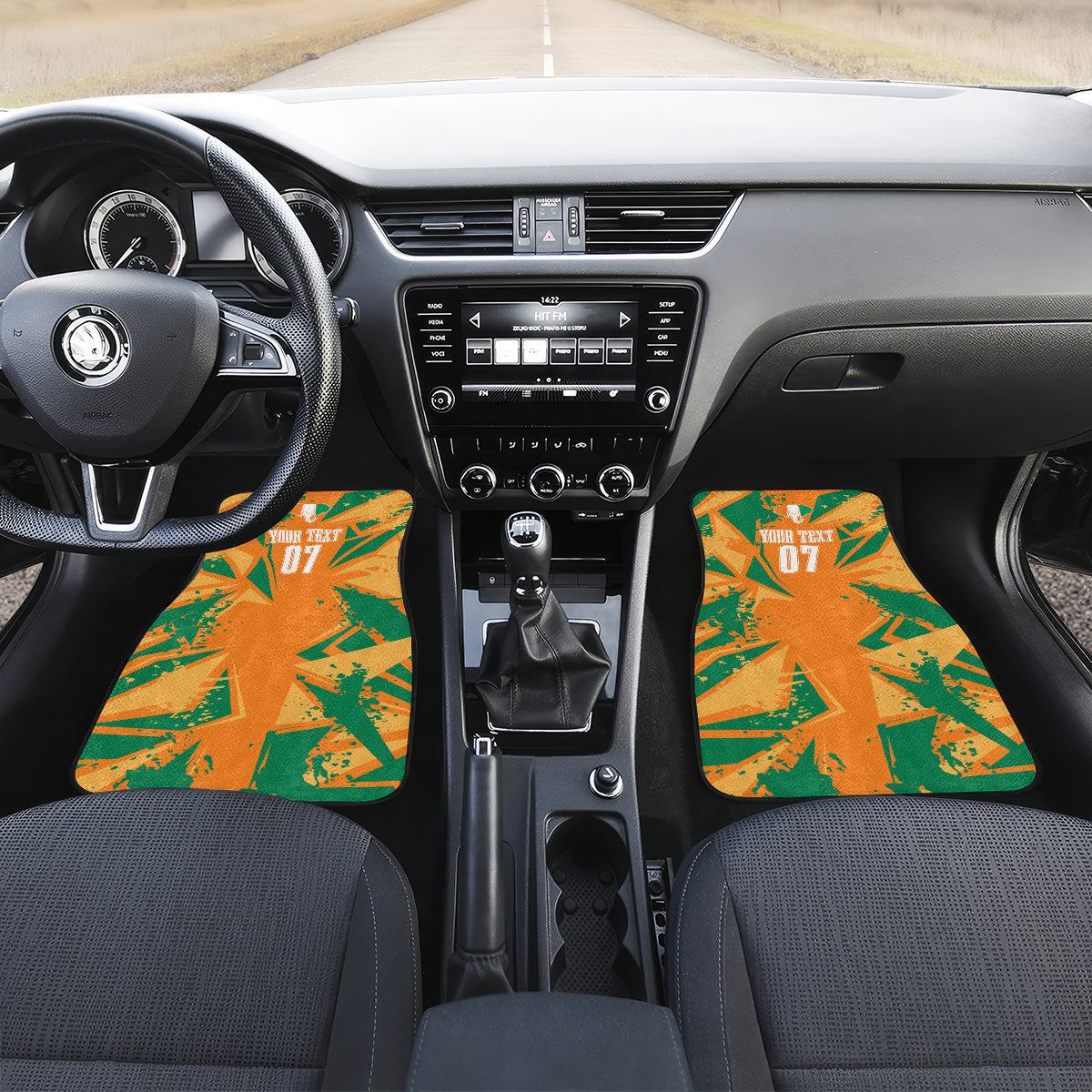 Ivory Coast Football Custom Car Mats Les Elephants Champions LT7 - Wonder Print Shop