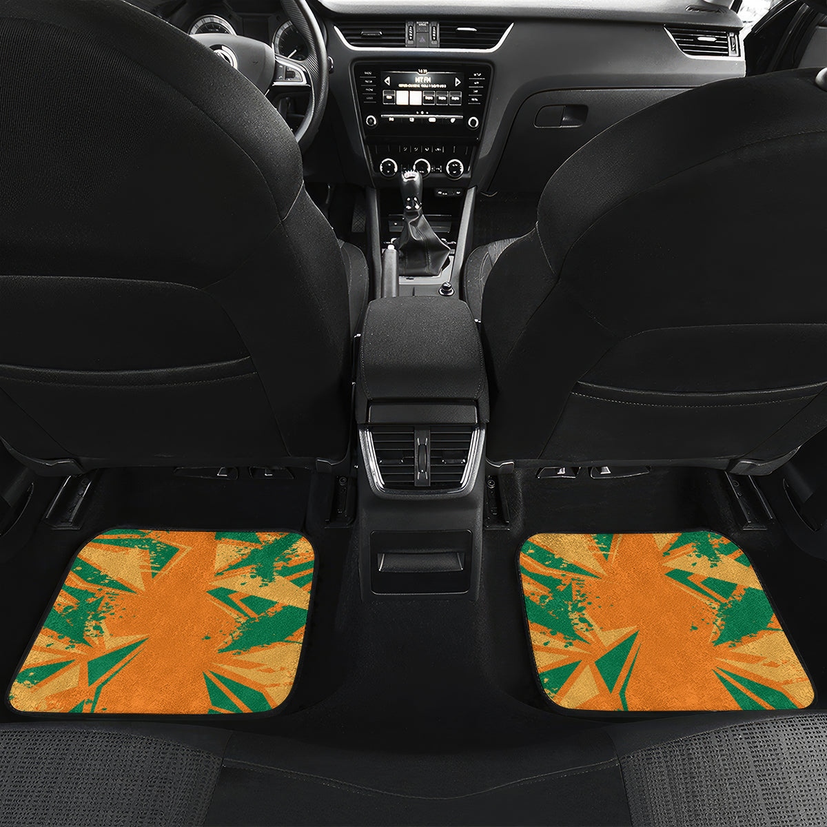 Ivory Coast Football Custom Car Mats Les Elephants Champions LT7 - Wonder Print Shop
