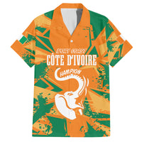 Ivory Coast Football Custom Family Matching Long Sleeve Bodycon Dress and Hawaiian Shirt Les Elephants Champions LT7 - Wonder Print Shop