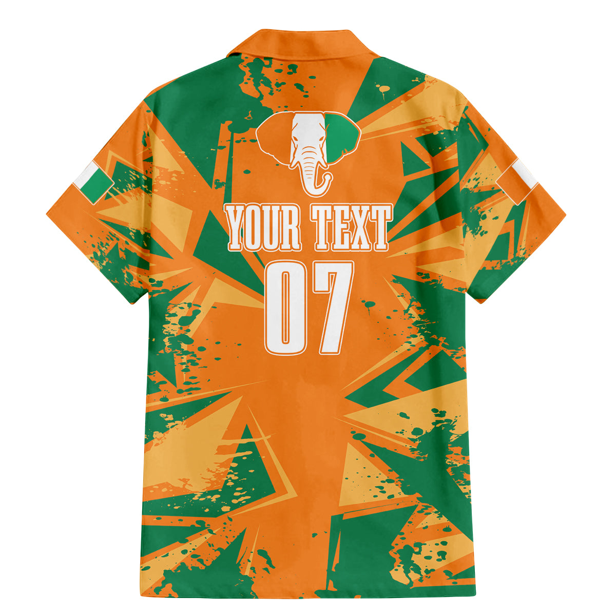 Ivory Coast Football Custom Family Matching Mermaid Dress and Hawaiian Shirt Les Elephants Champions LT7 - Wonder Print Shop