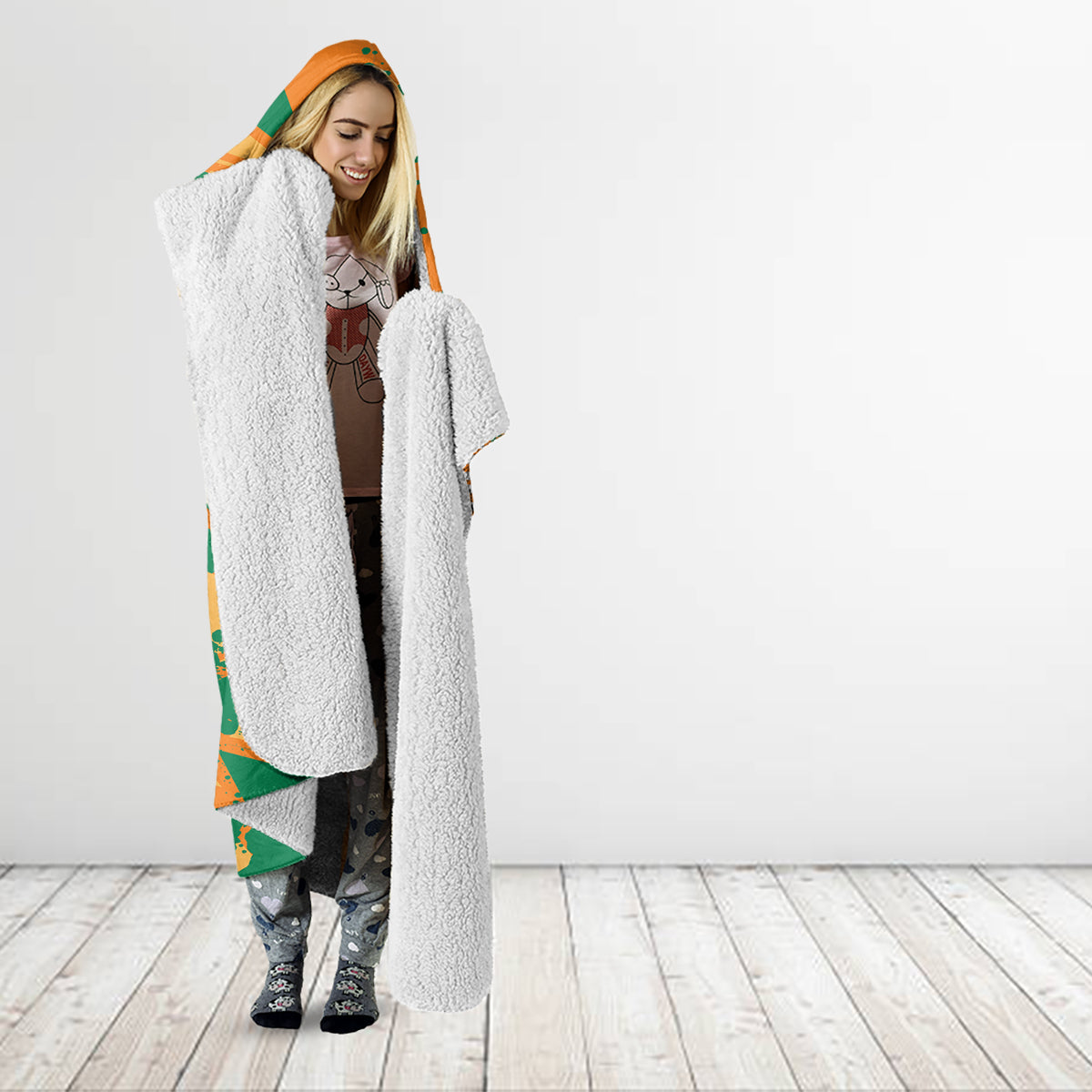 Ivory Coast Football Custom Hooded Blanket Les Elephants Champions