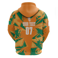 Ivory Coast Football Custom Hoodie Les Elephants Champions - Wonder Print Shop