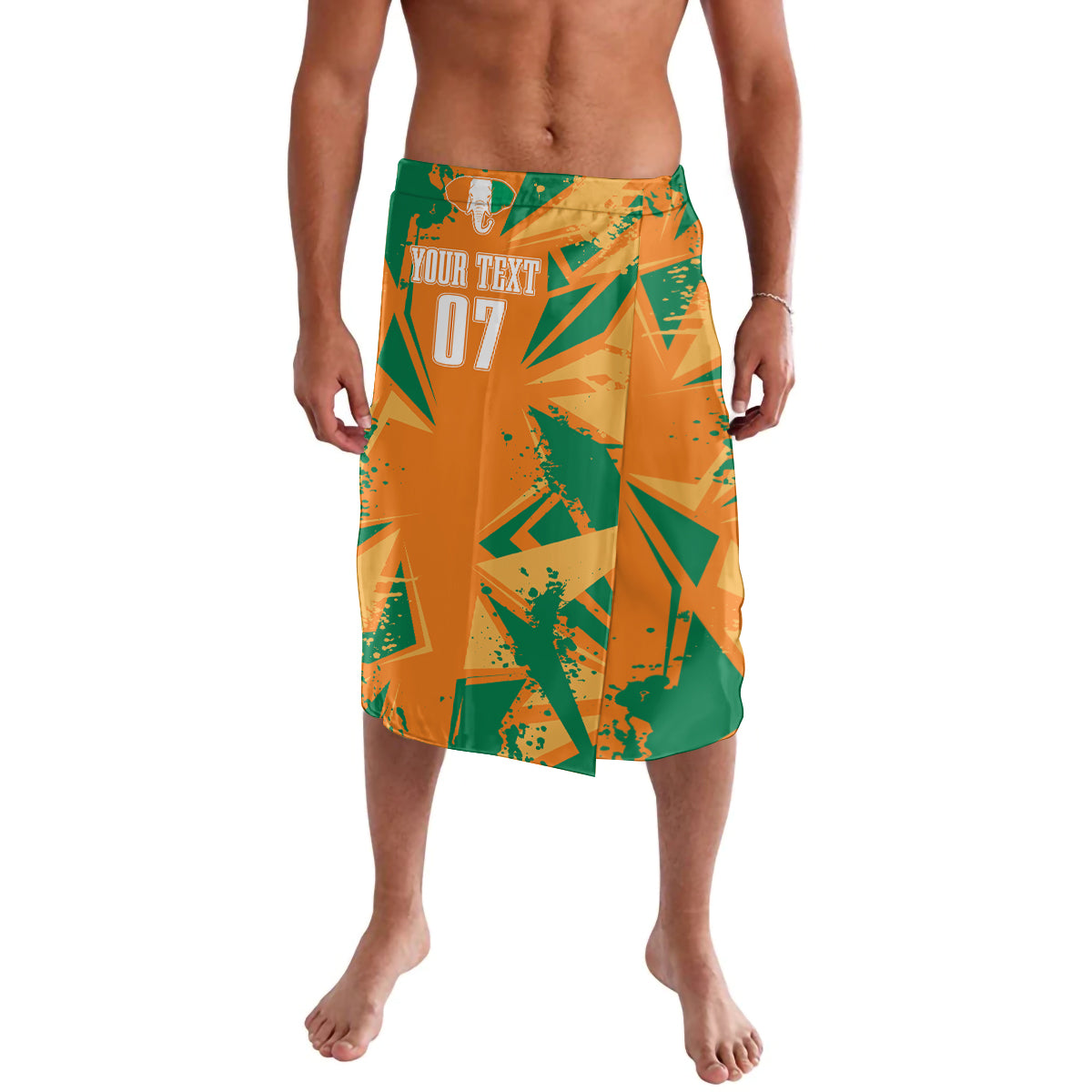 Ivory Coast Football Custom Lavalava Les Elephants Champions - Wonder Print Shop