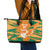 Ivory Coast Football Custom Leather Tote Bag Les Elephants Champions - Wonder Print Shop