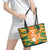 Ivory Coast Football Custom Leather Tote Bag Les Elephants Champions - Wonder Print Shop
