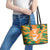 Ivory Coast Football Custom Leather Tote Bag Les Elephants Champions - Wonder Print Shop