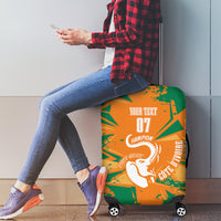 Ivory Coast Football Custom Luggage Cover Les Elephants Champions - Wonder Print Shop