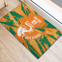 Ivory Coast Football Custom Rubber Doormat Les Elephants Champions - Wonder Print Shop