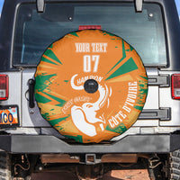 Ivory Coast Football Custom Spare Tire Cover Les Elephants Champions - Wonder Print Shop