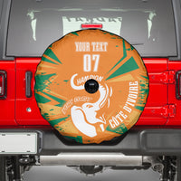 Ivory Coast Football Custom Spare Tire Cover Les Elephants Champions - Wonder Print Shop