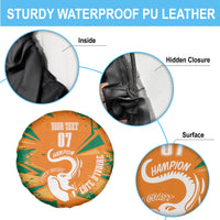 Ivory Coast Football Custom Spare Tire Cover Les Elephants Champions - Wonder Print Shop