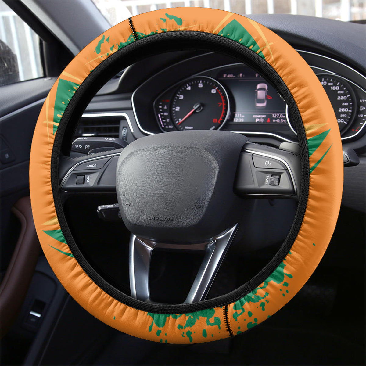Ivory Coast Football Custom Steering Wheel Cover Les Elephants Champions - Wonder Print Shop