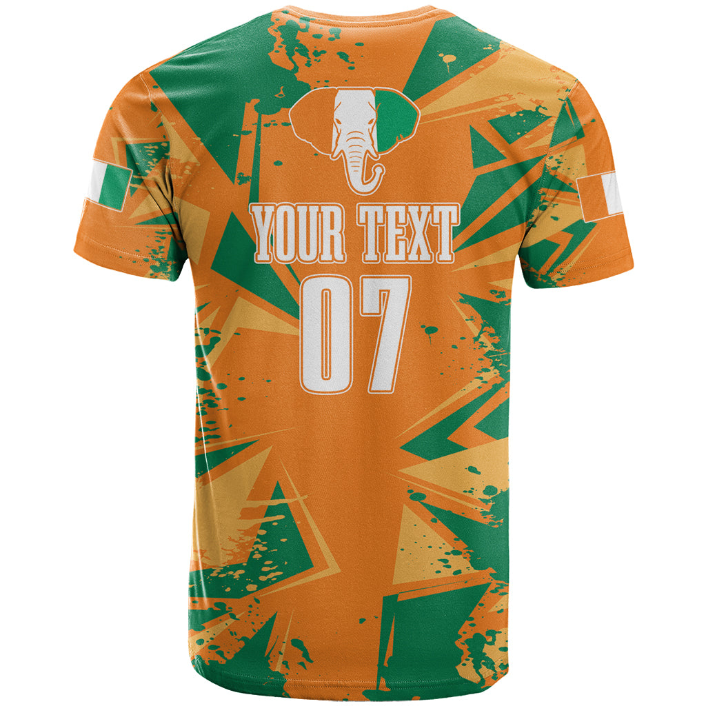 Ivory Coast Football Custom T Shirt Les Elephants Champions - Wonder Print Shop