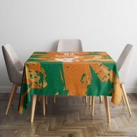 Ivory Coast Football Custom Tablecloth Les Elephants Champions - Wonder Print Shop